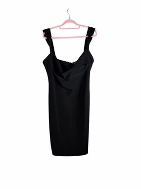 Fashion Nova Black Bandage Bodycon Cowl Neck Midi Dress 2X